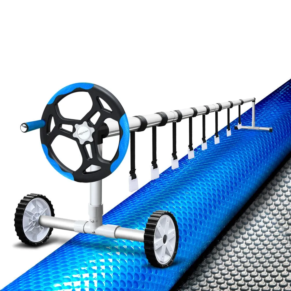 10.5x4.2m Solar Swimming Pool Cover Roller Blanket Bubble Heater