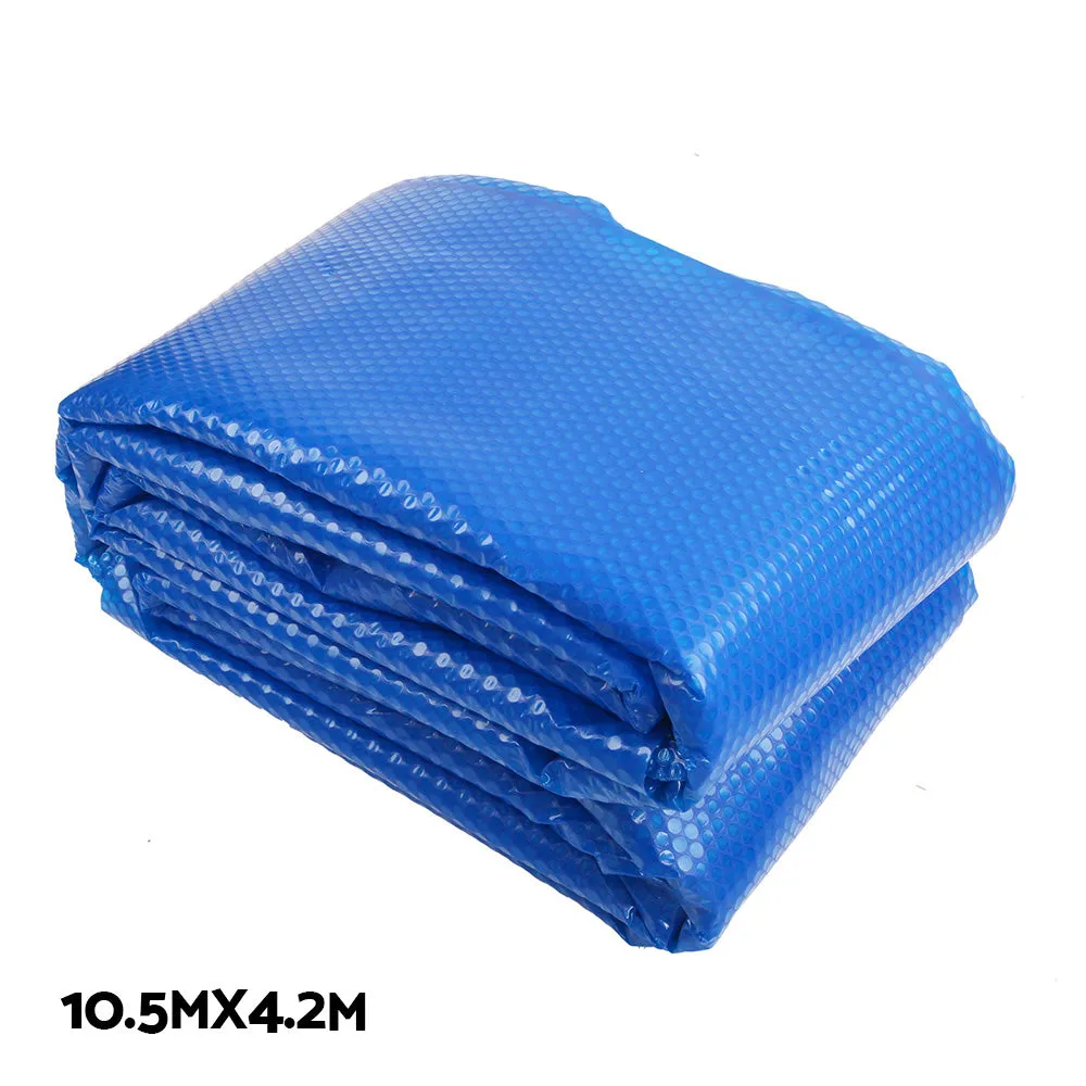 10.5x4.2m Solar Swimming Pool Cover Roller Blanket Bubble Heater