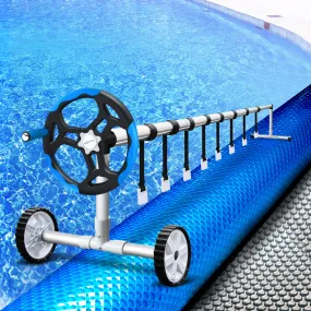 10.5x4.2m Solar Swimming Pool Cover Roller Blanket Bubble Heater