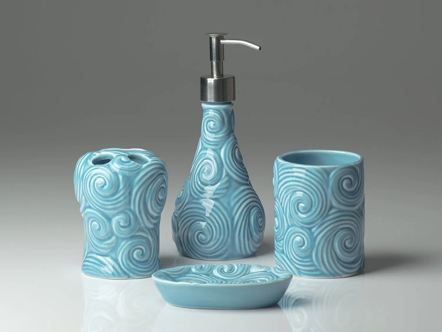 4 Piece Bathroom Accessory Set