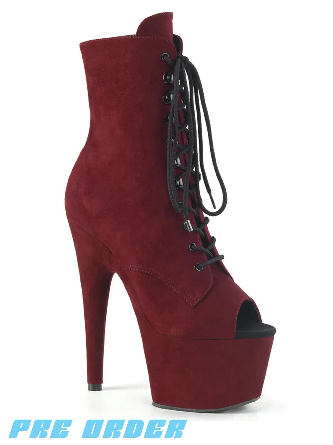 ADORE-1021FS - BURGUNDY FAUX SUEDE ✰ PRE ORDER ✰