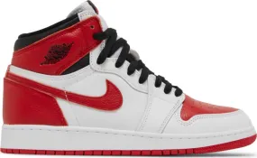 Air Jordan 1 Retro High OG GS Heritage Sneakers, Red