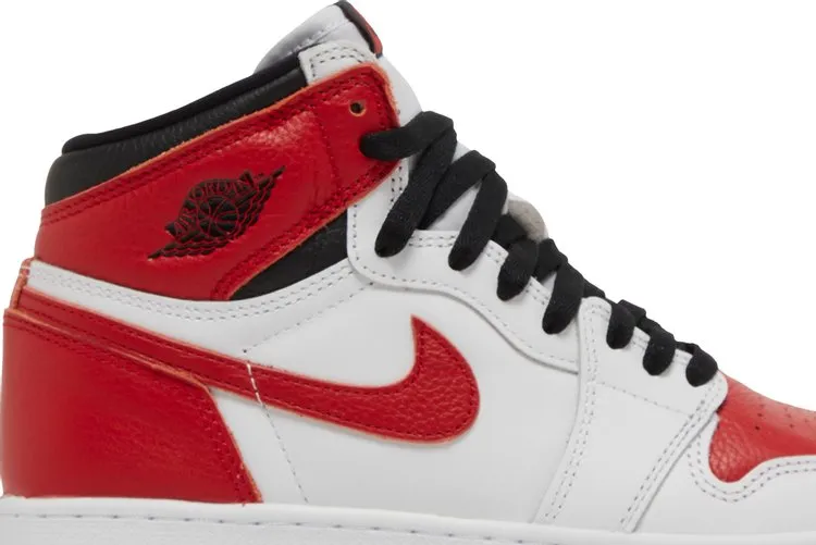 Air Jordan 1 Retro High OG GS Heritage Sneakers, Red