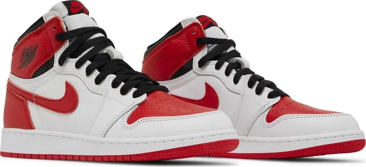 Air Jordan 1 Retro High OG GS Heritage Sneakers, Red