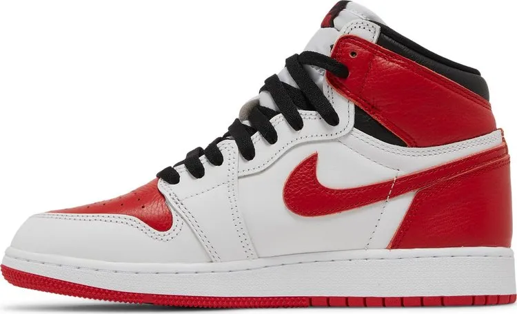 Air Jordan 1 Retro High OG GS Heritage Sneakers, Red