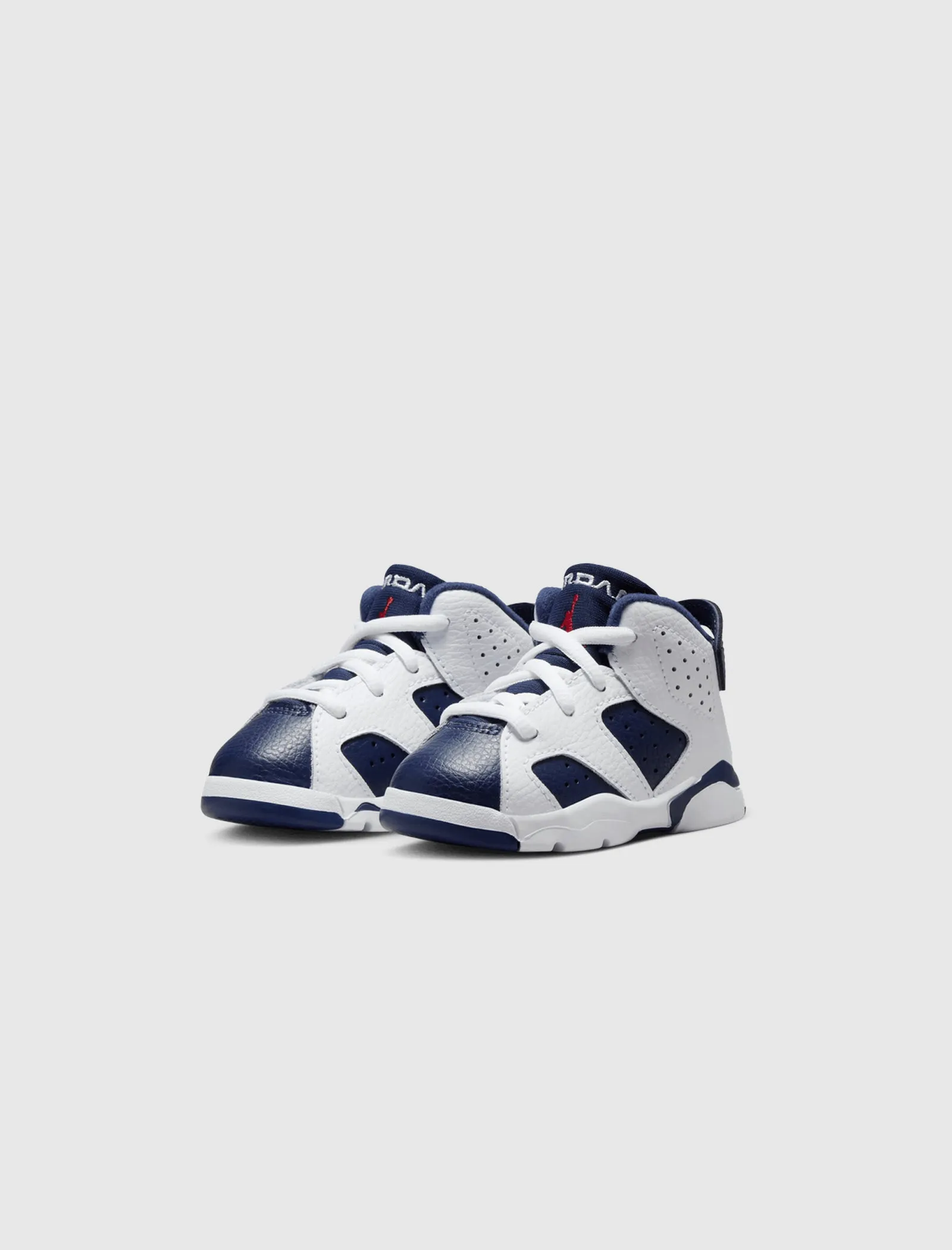 AIR JORDAN 6 RETRO "WHITE/VARSITY RED/MIDNIGHT NAVY" TD