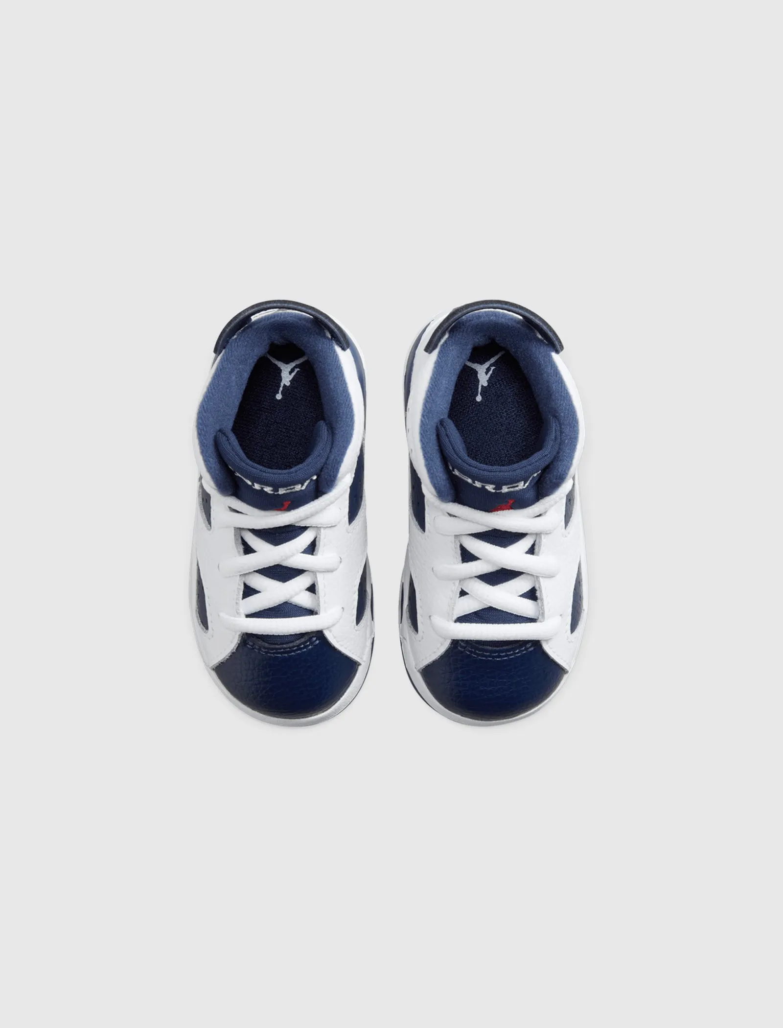 AIR JORDAN 6 RETRO "WHITE/VARSITY RED/MIDNIGHT NAVY" TD