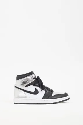 Air Jordan Silver Toe High Sneaker