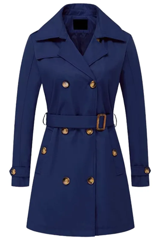 Alene Cotton Twill Double-Breasted Trench Coat