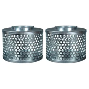 Apache 70001500 Rust-Resistant Plated Steel Suction Strainer, Silver  (2 Pack)