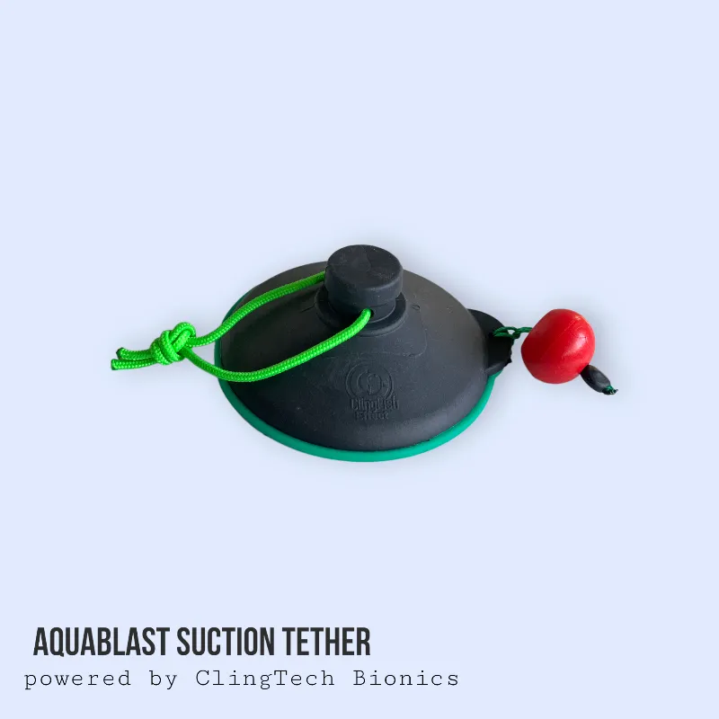 AquaBLAST Suction Tether system powered by ClingTech Bionics