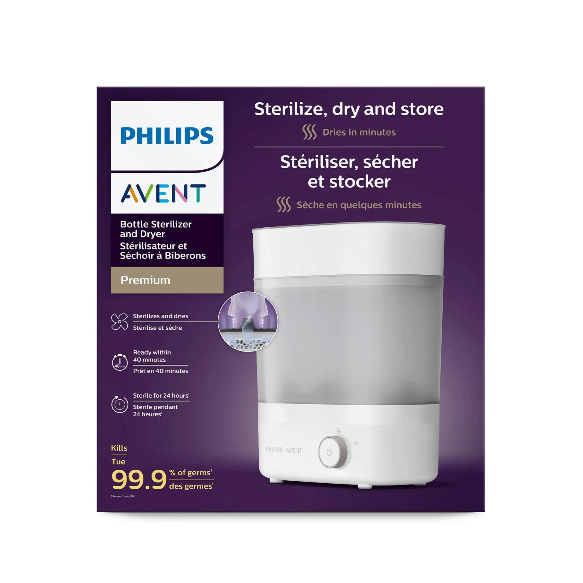 AVENT Premium Electric Steam Sterilizer with Dryer