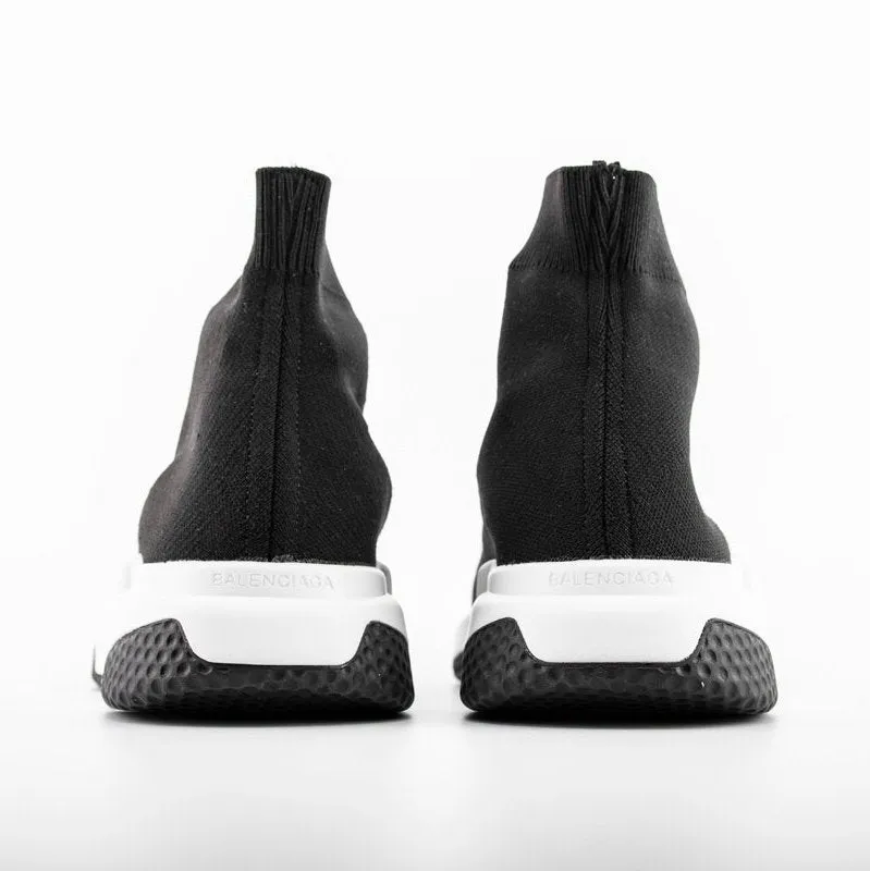 BALENCIAGA SPEED TRAINER x BLACK WHITE BLACK