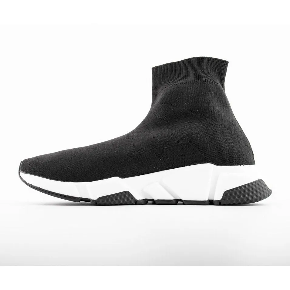 BALENCIAGA SPEED TRAINER x BLACK WHITE BLACK