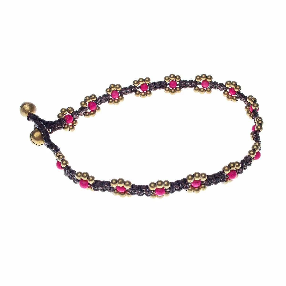 Beaded Flower Anklet