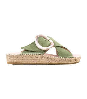 Bety 10 Flat Espadrilles Green