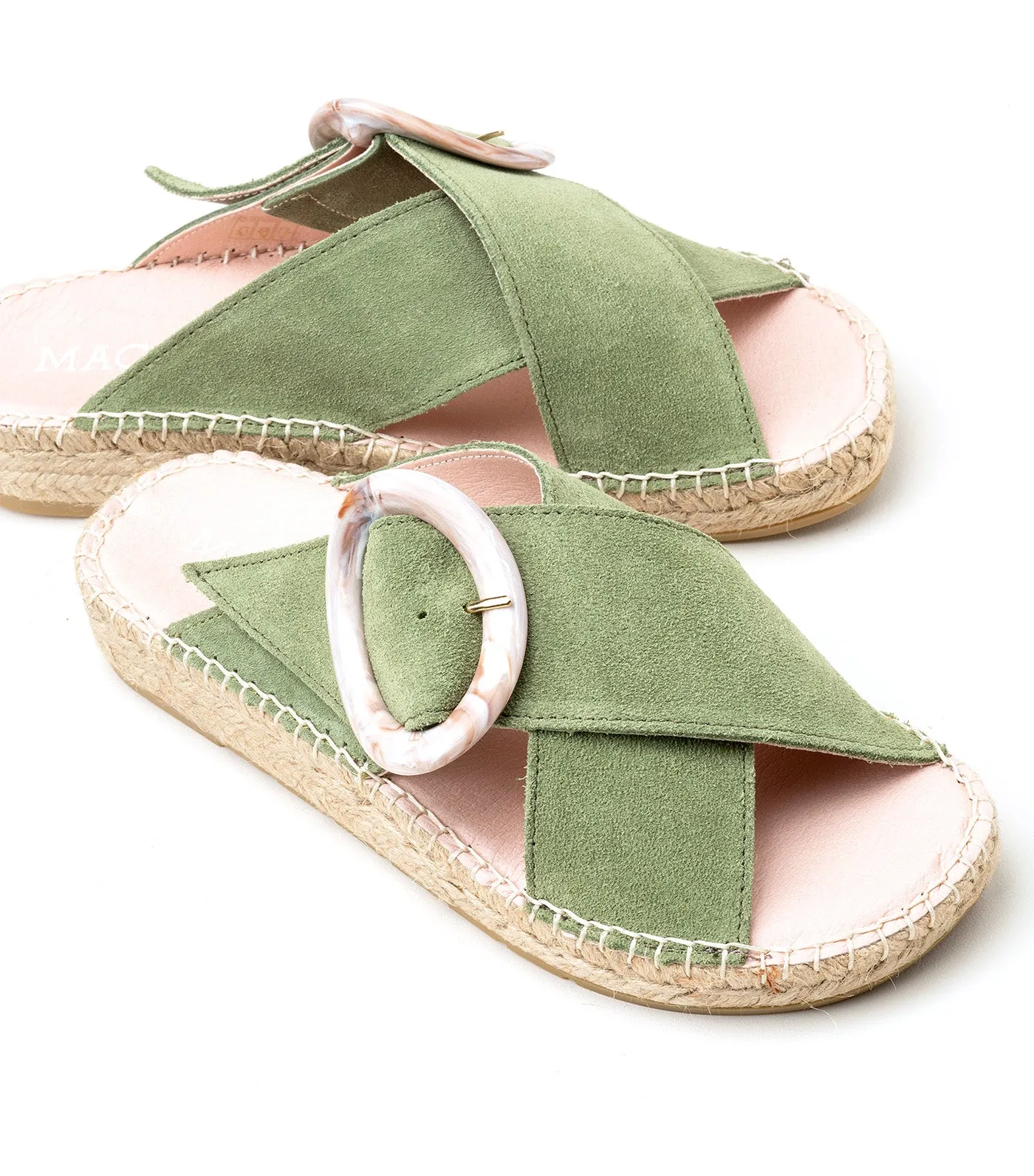 Bety 10 Flat Espadrilles Green