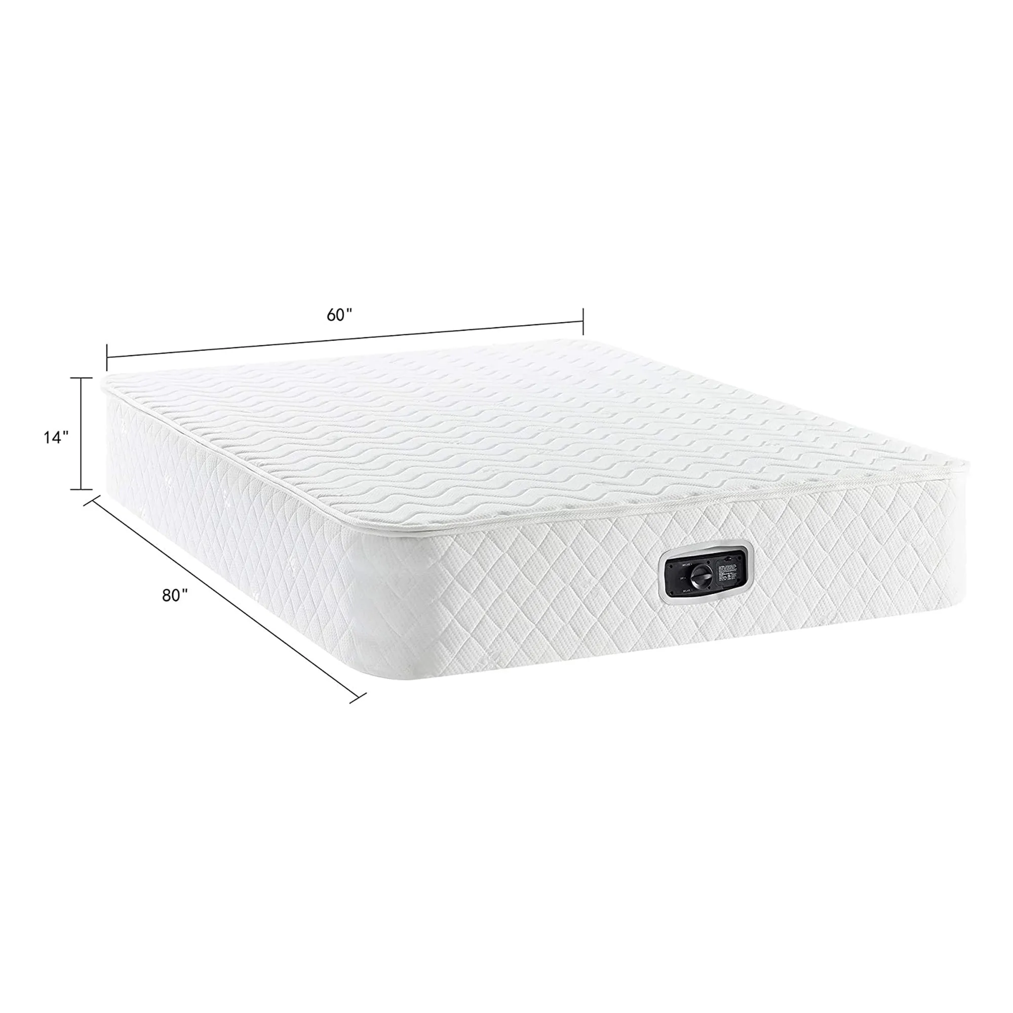 BIKAHOM Bi-Comfer 14 Inch Inflatable Mattress with Built In Air Pump, Full Size