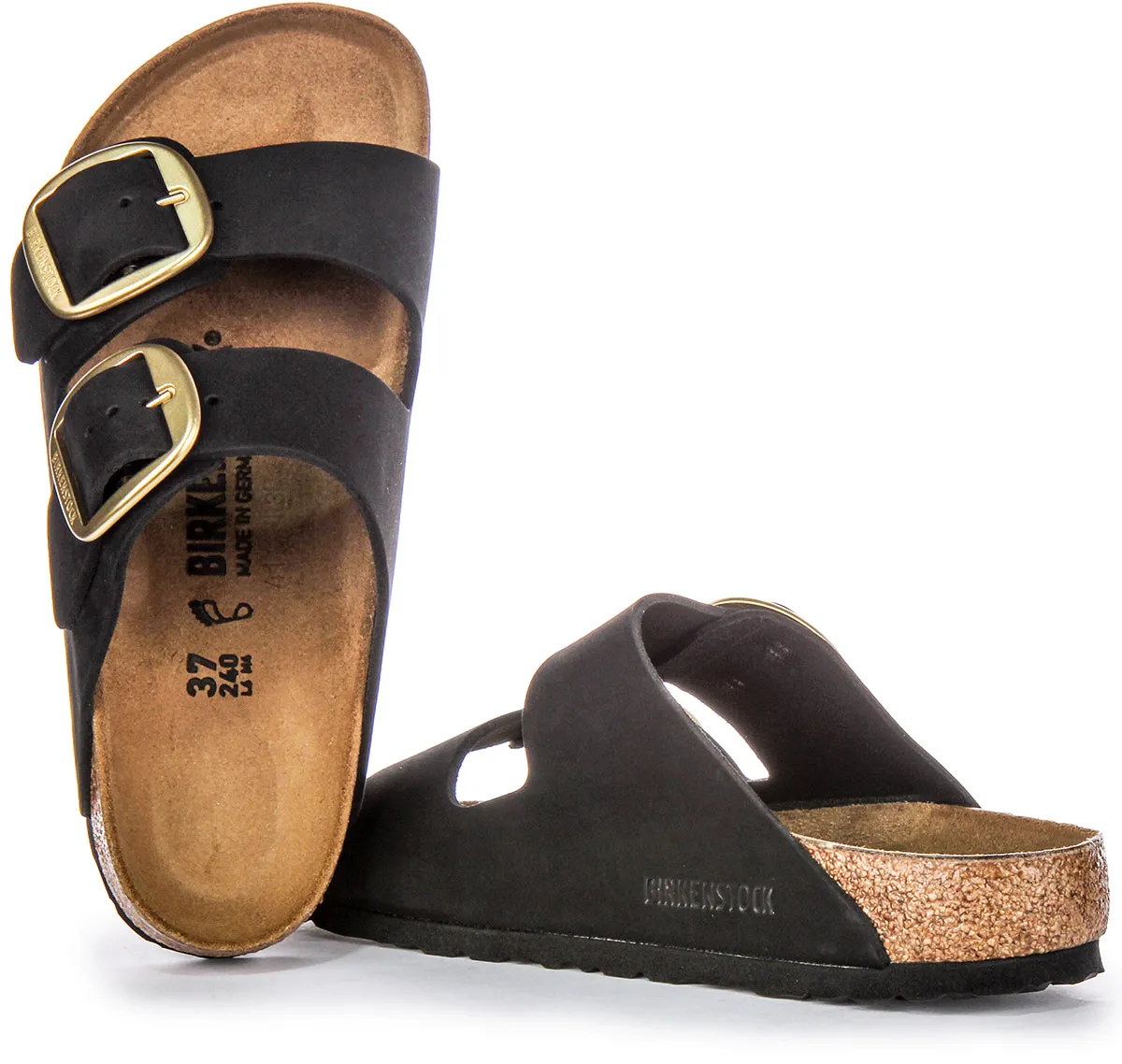 Birkenstock Arizona Big Buc In Black For Women