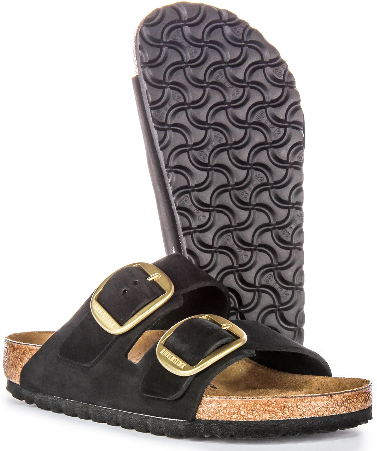 Birkenstock Arizona Big Buc In Black For Women