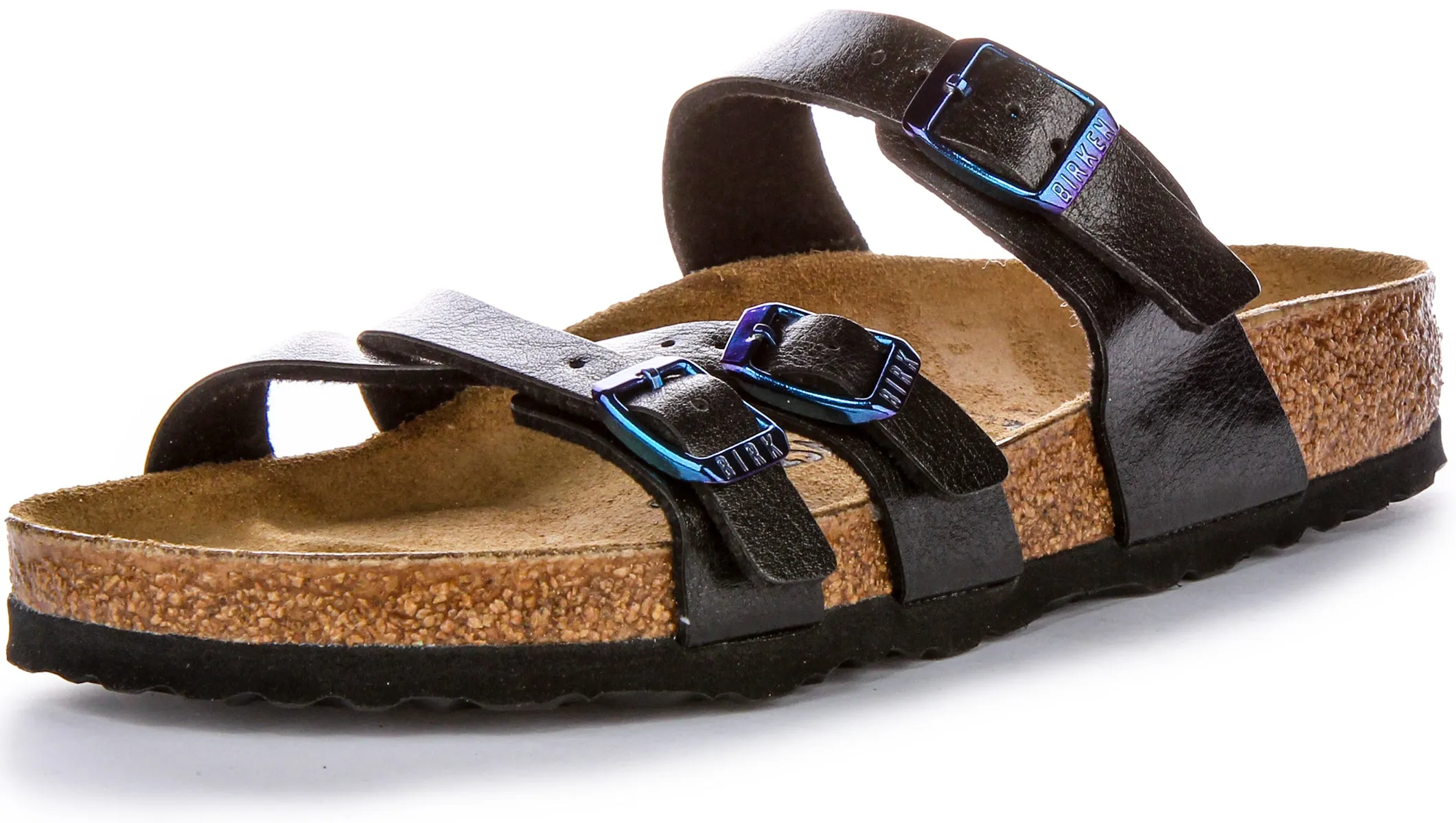 Birkenstock Franca Grace In Black Shiny For Women | Regular Fit