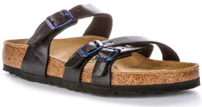 Birkenstock Franca Grace In Black Shiny For Women | Regular Fit