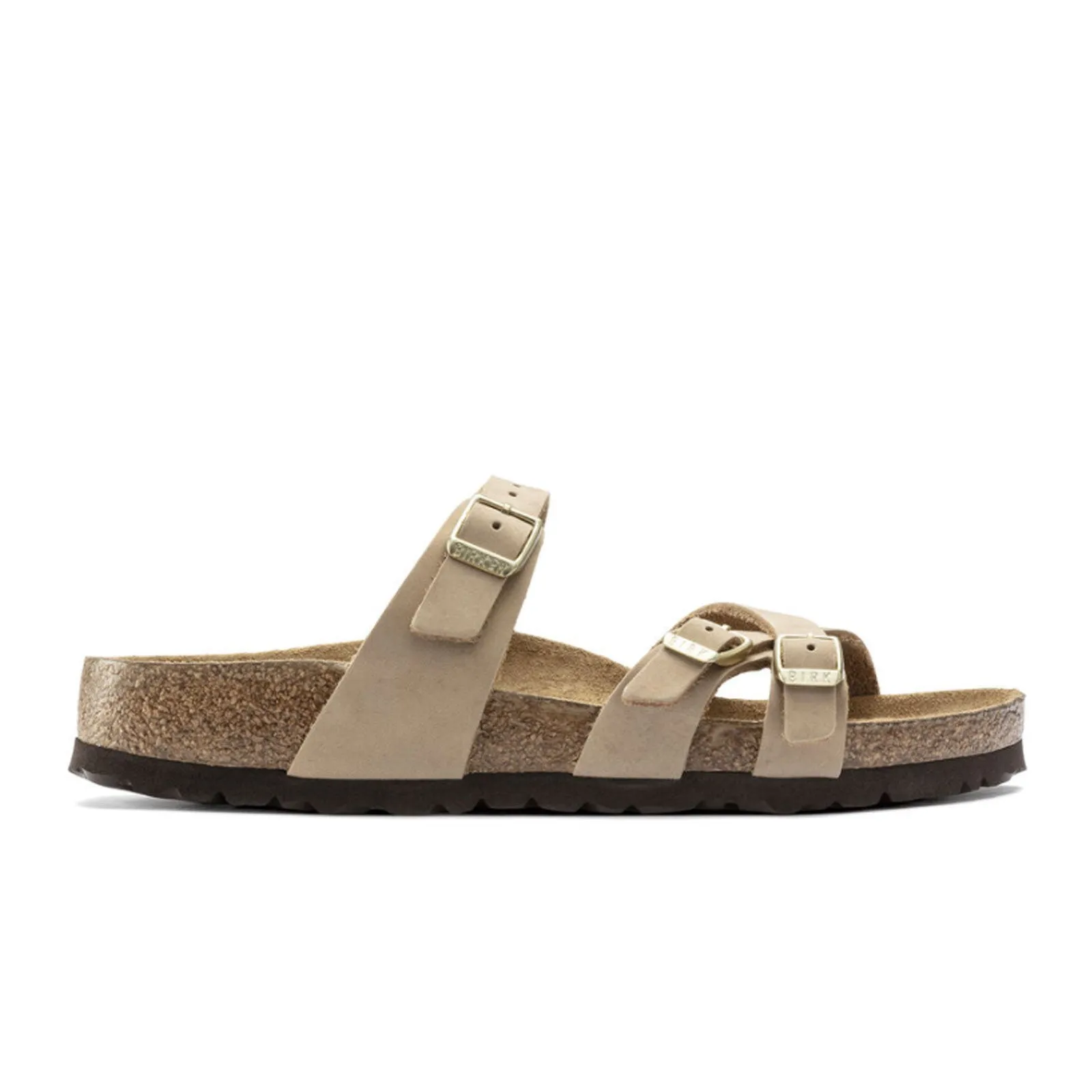 Birkenstock Franca Soft Footbed Slide Sandal (Women) - Sandcastle Nubuck