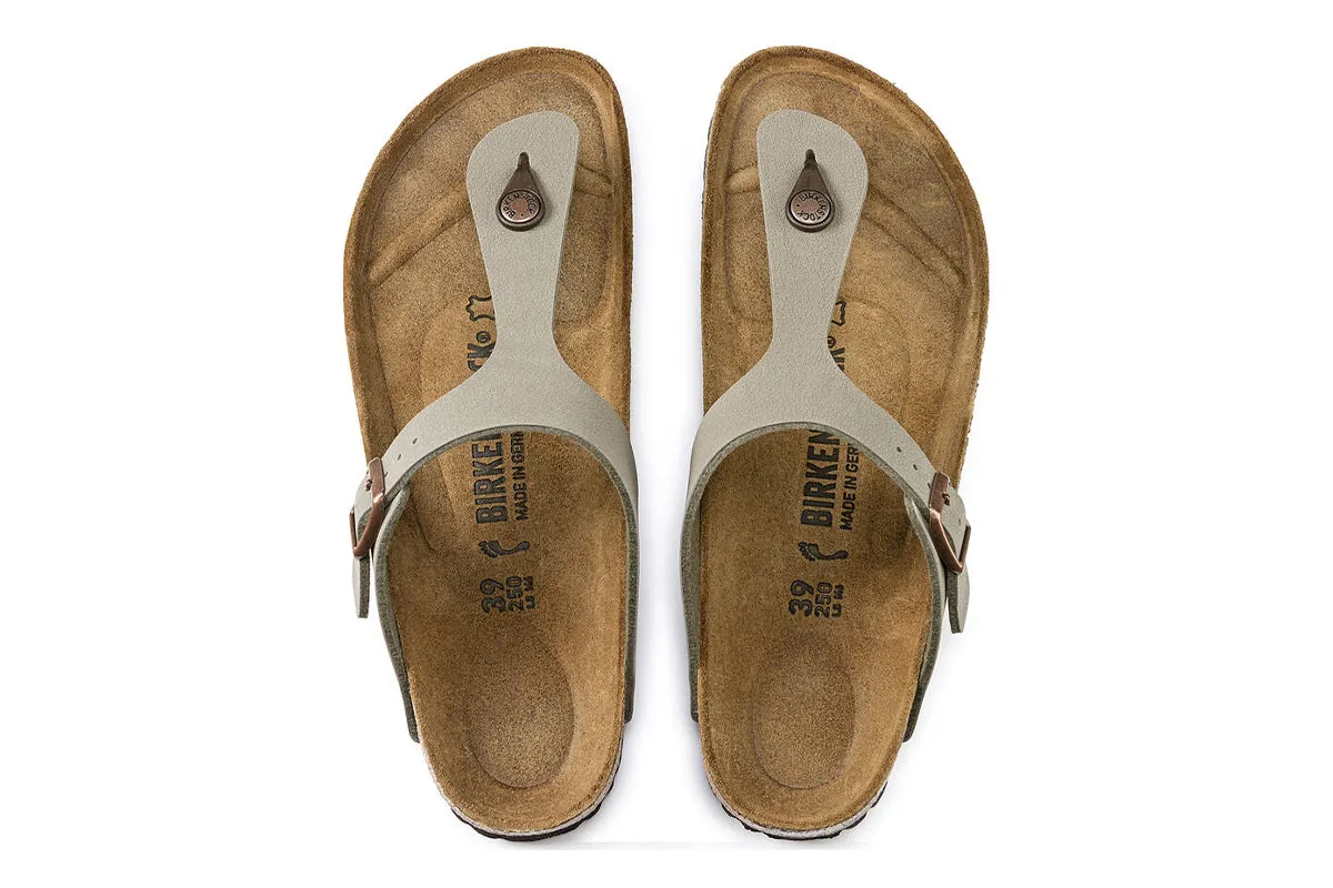 Birkenstock Gizeh N Stone Birkibuc Womens