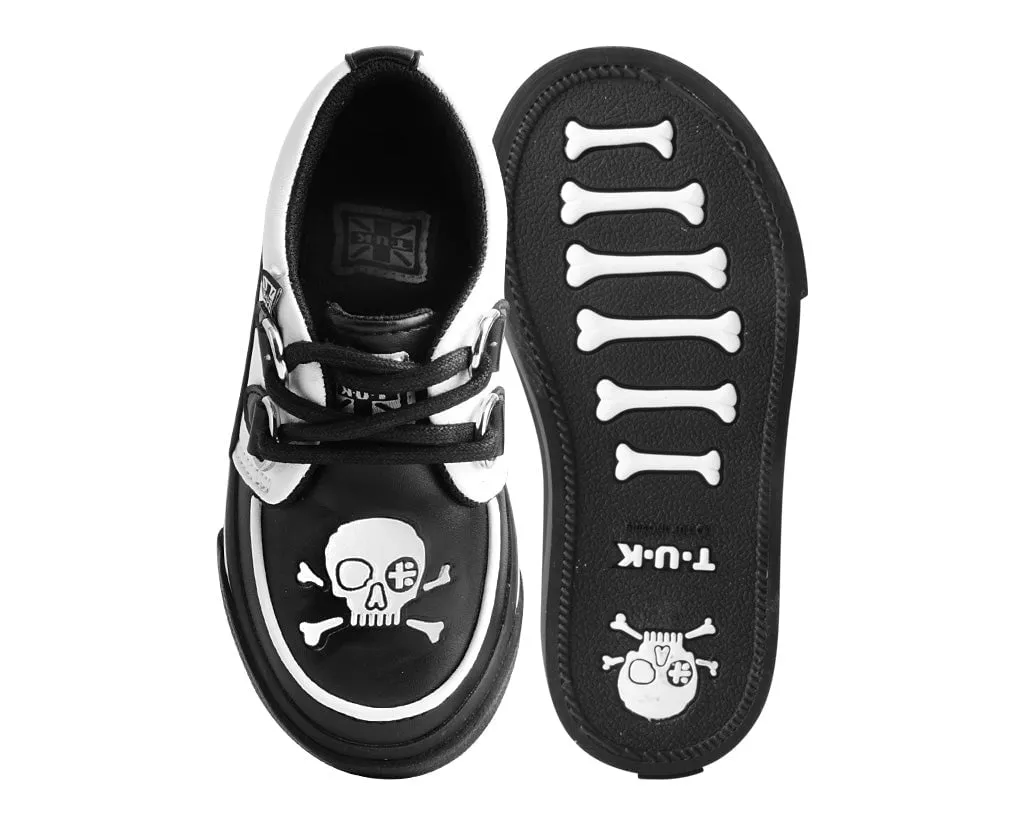 Black & White TUKskin™ Pirate Creeper Toddler Sneaker