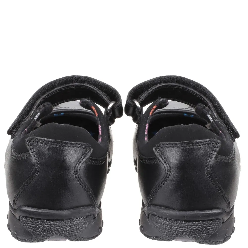 Black Clare Junior School Shoes