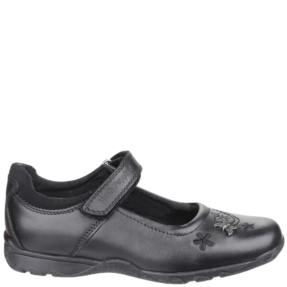 Black Clare Junior School Shoes