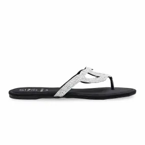 Black Fancy Chappal FN0726