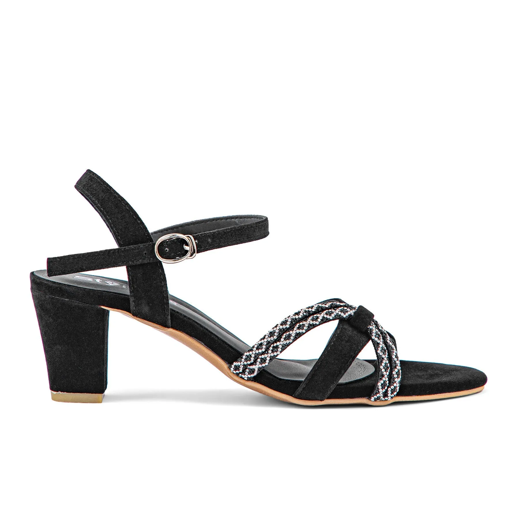 Black Fancy Sandal FN5978