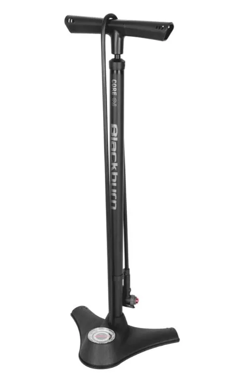 Blackburn Floor Pump - Core 2 - Steel Barrel - Large Platform Inc Guage - Black