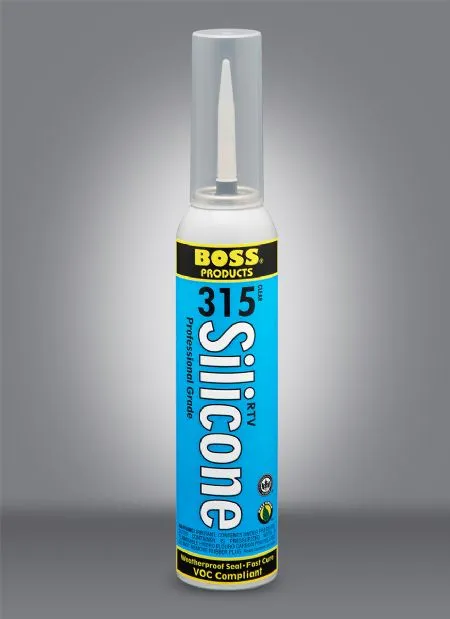 Boss Products 315 100% RTV Silicone Sealant, 8 oz Pressure Can, Clear