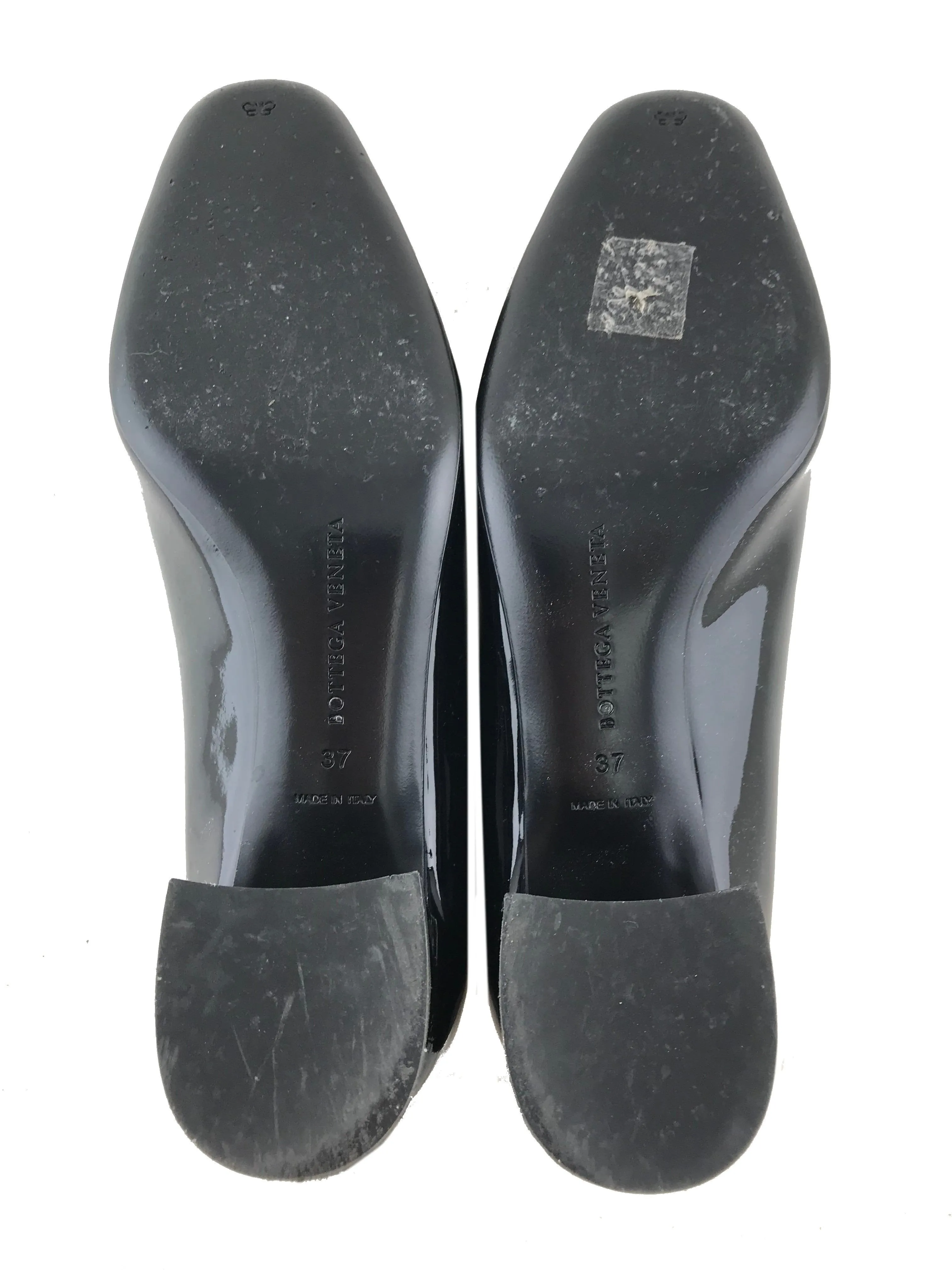 Bottega Veneta Intrecciato Patent Leather Pumps Size 7