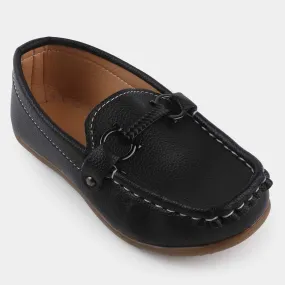 Boys Loafers R-207-BLACK