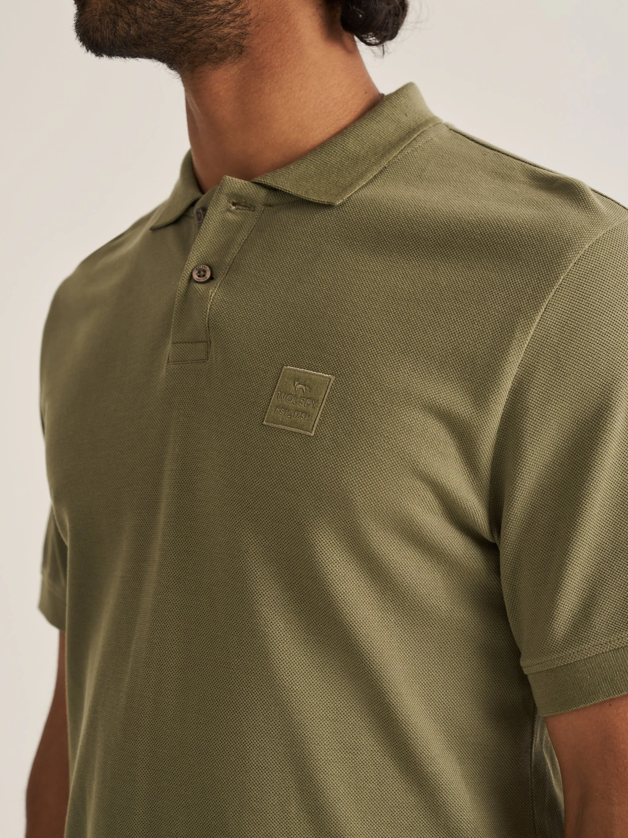 Branded Pique Polo