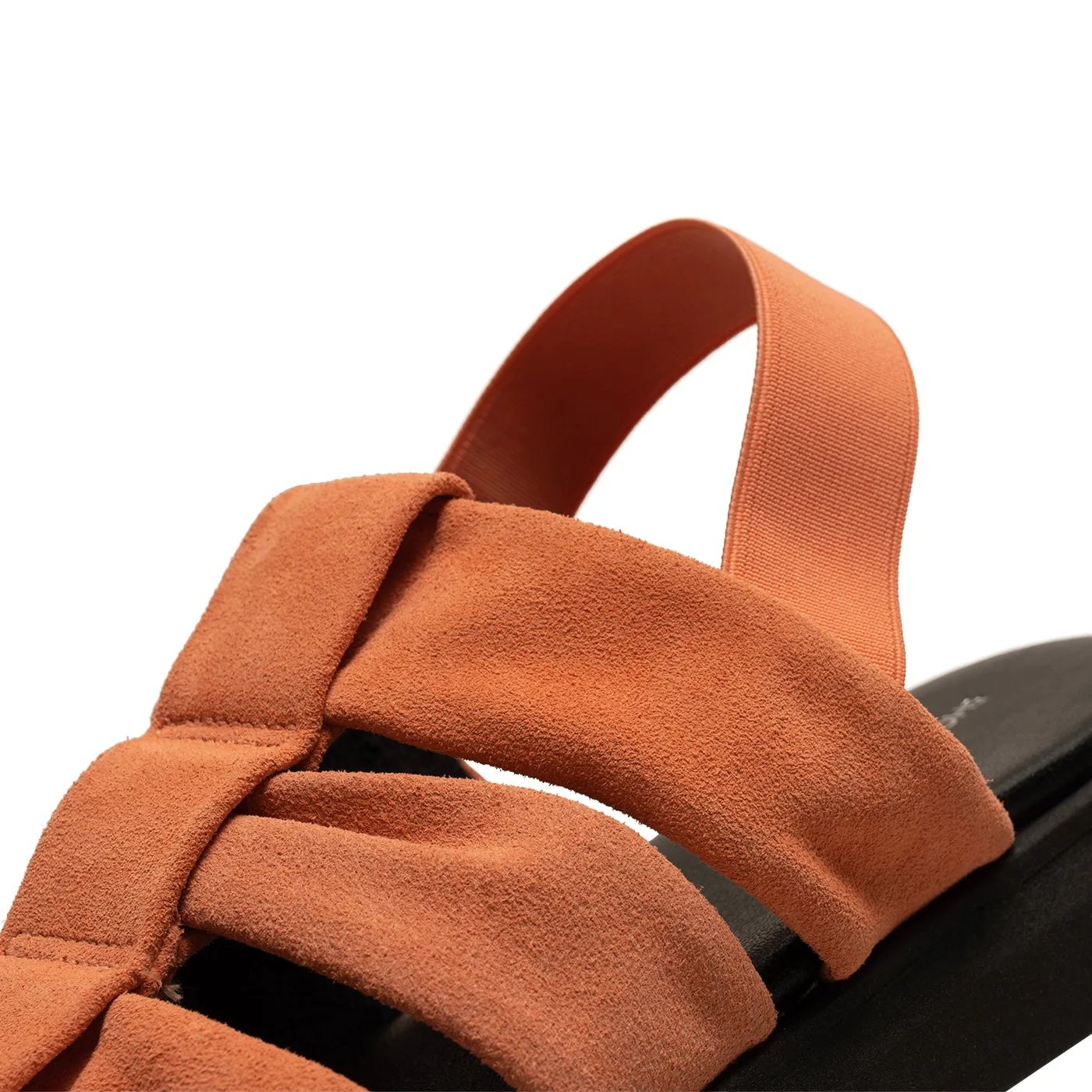 Brenna fisherman suede - ORANGE