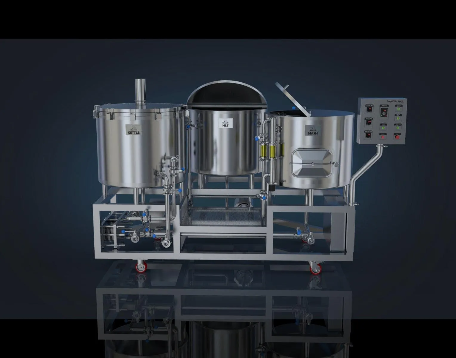 BrewZilla 200L - 3 Vessel Micro-Brewery