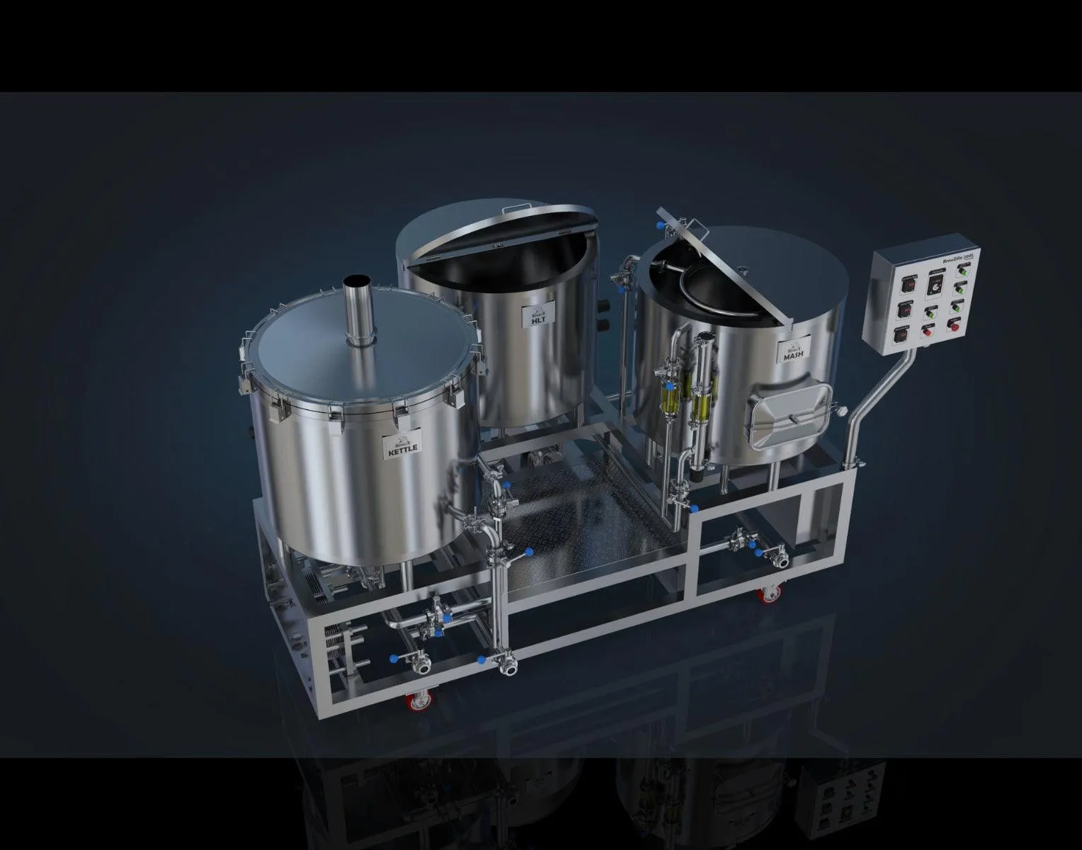 BrewZilla 200L - 3 Vessel Micro-Brewery