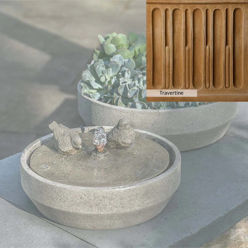 Campania International Beveled Songbird Fountain