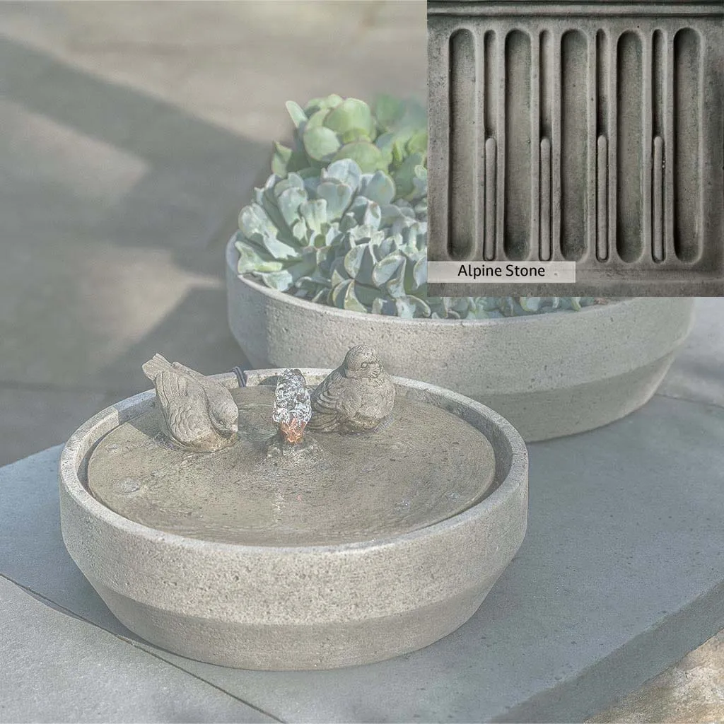 Campania International Beveled Songbird Fountain