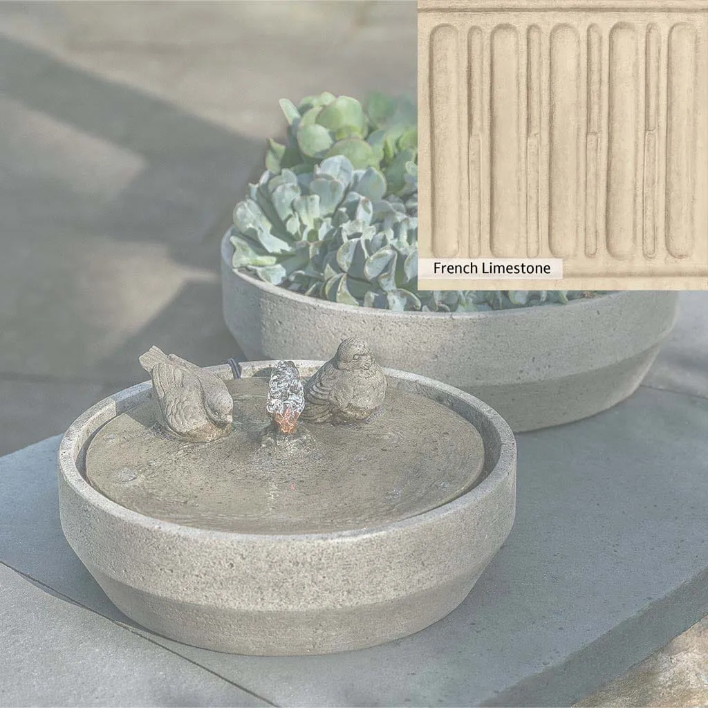 Campania International Beveled Songbird Fountain