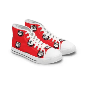 Cedartown Bulldog School Spirit Women's High Top Sneakers