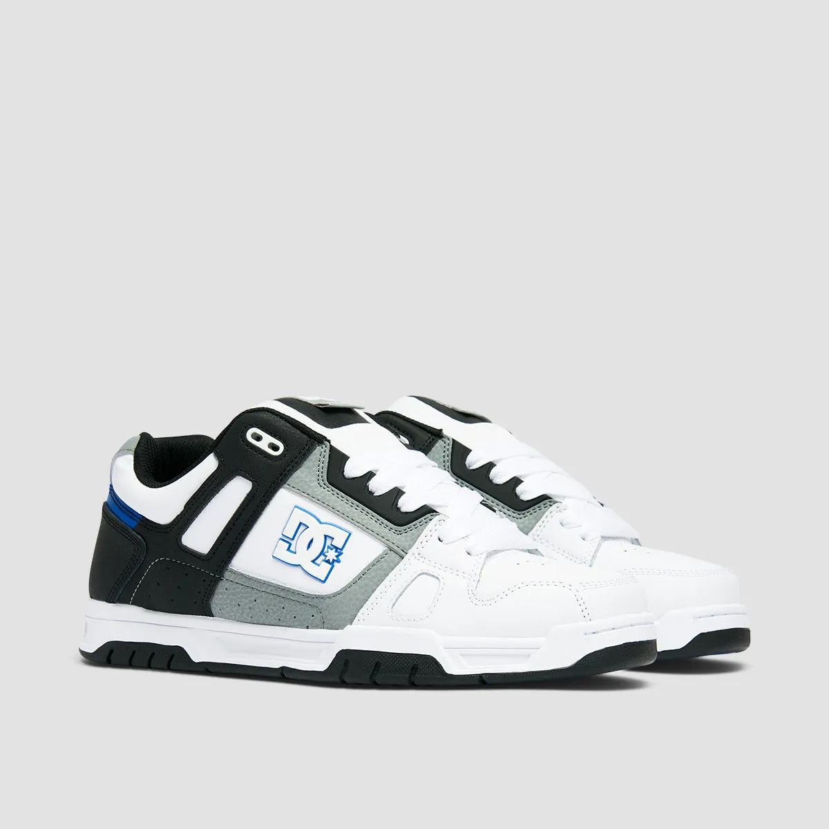 DC Stag Shoes - White/Grey/Blue