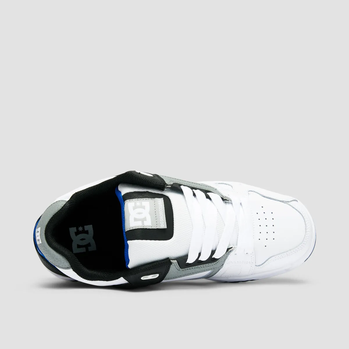 DC Stag Shoes - White/Grey/Blue