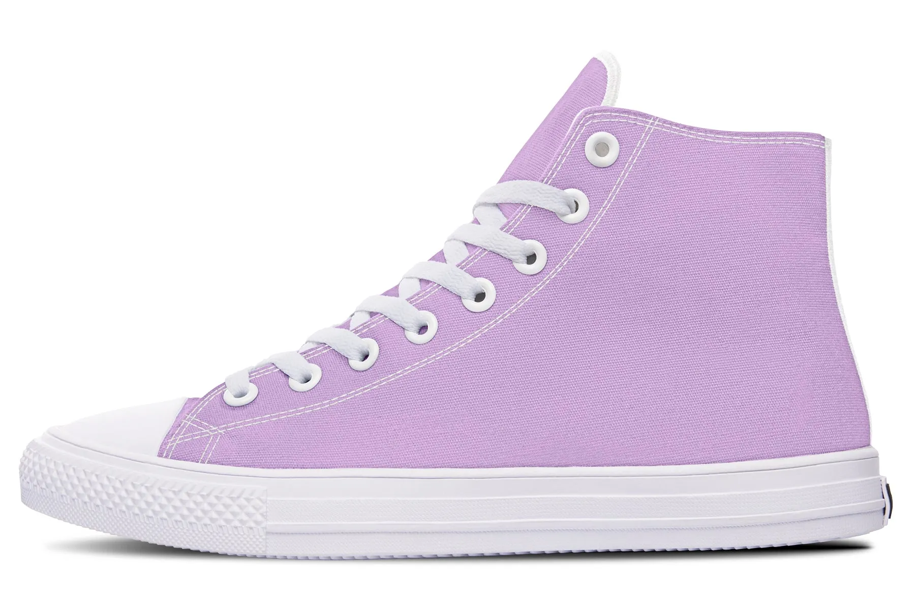 Digital Lavender High Tops - Classic Premium Canvas Shoes with Comfortable and Durable Soles