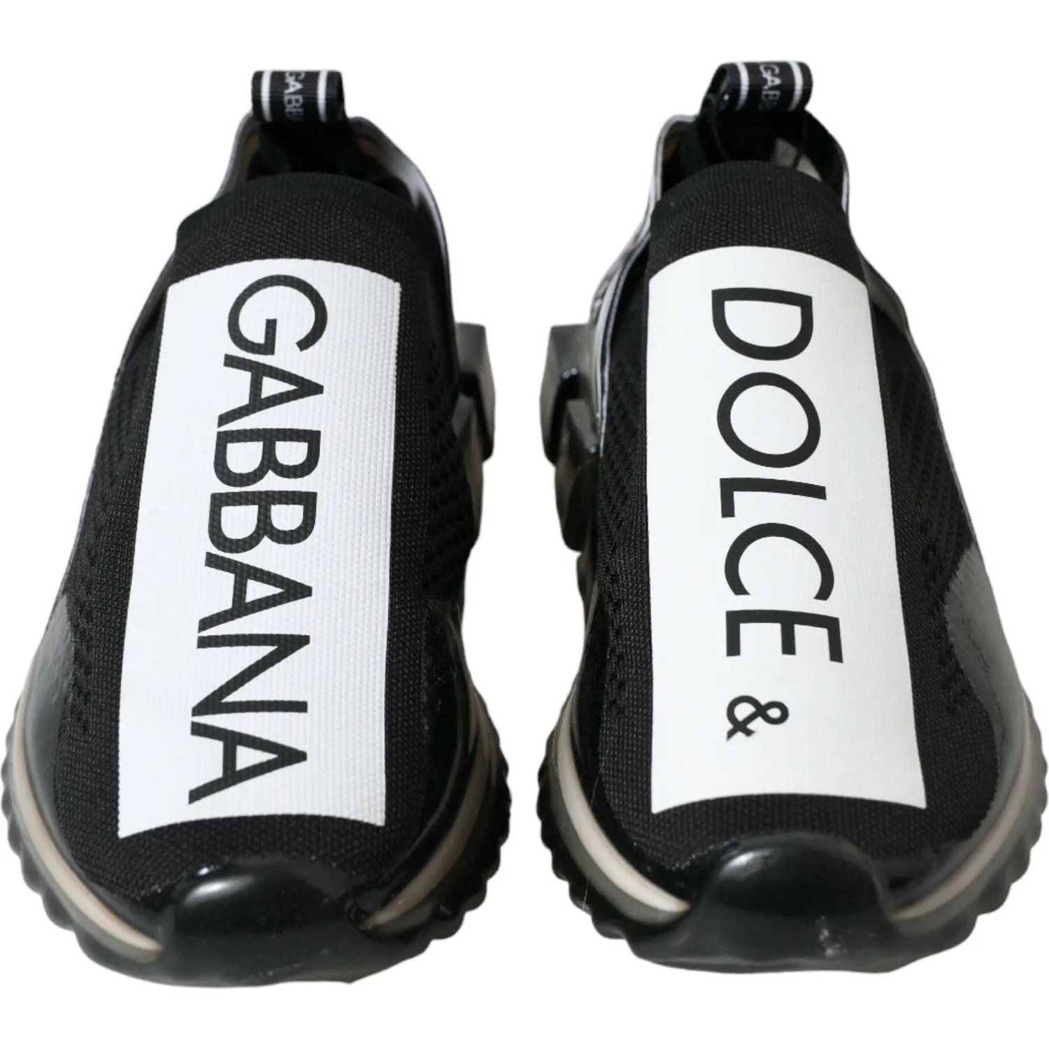 Dolce & Gabbana Elegant Black & White Sorrento Sneakers