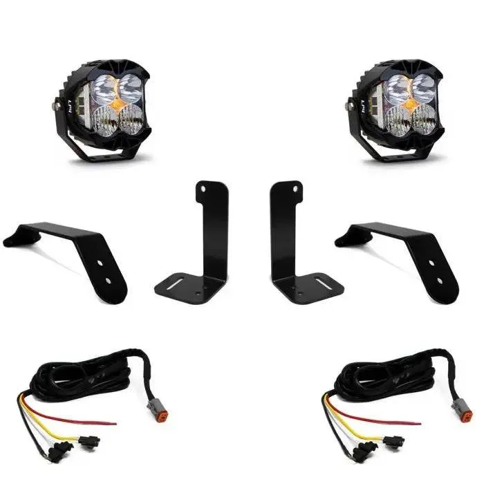 Dual LP4 / LP6 LED Auxiliary Light Kit for Jeep JL / JT with Plastic Bumpers